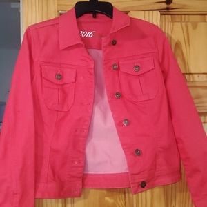 Hot pink Jean jacket